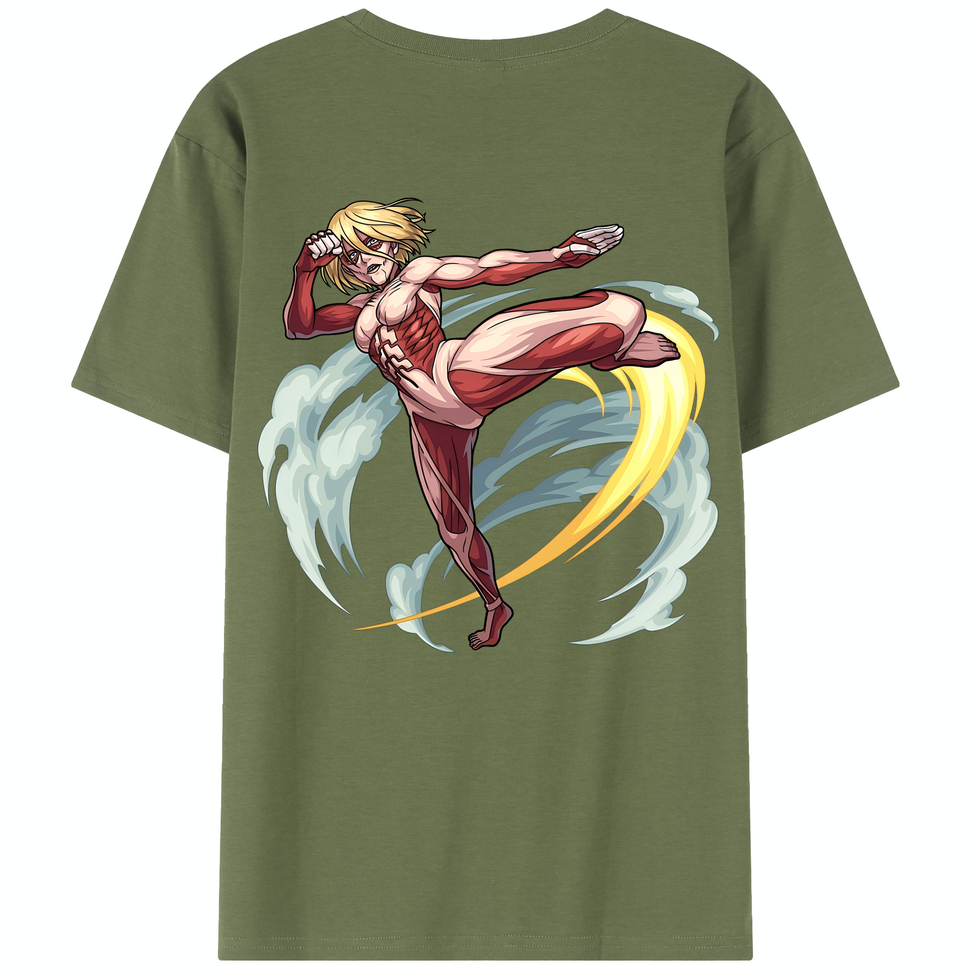 （画像用） 進撃の巨人 Attack on Titan 綿100％半袖Tシャツ（背面プリント）